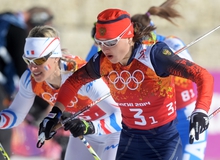 Лыжная сборная России пришла на финиш эстафеты 4 по 5 км шестой