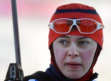 Биатлонистка Ольга Вилухина - серебряный призер Олимпиады в Сочи